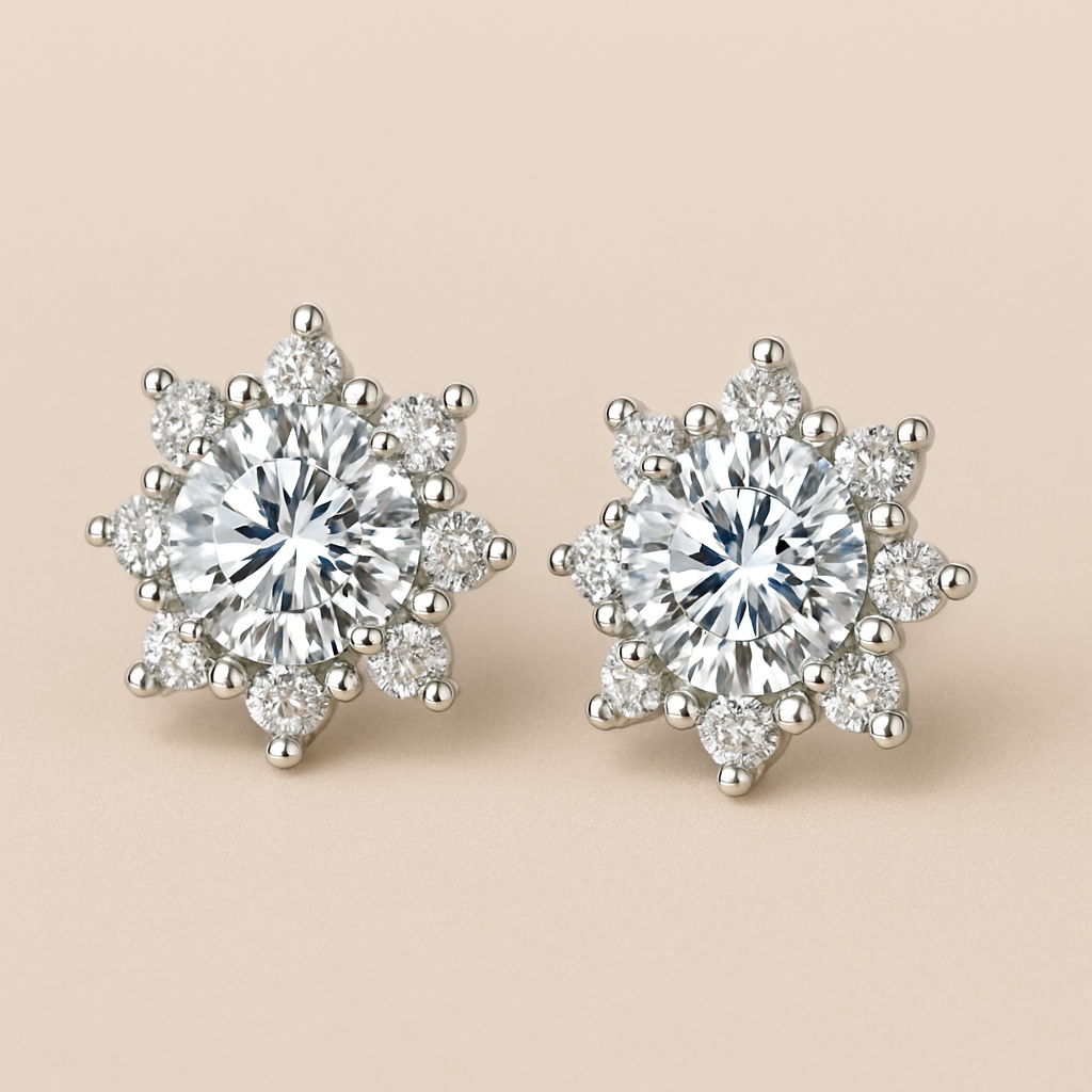 Boucles d'oreilles Éclat Stellaire – Argent 925