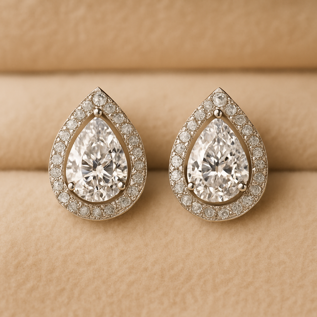 Boucles d’oreilles Goutte de Grâce – Argent 925 & Zirconium