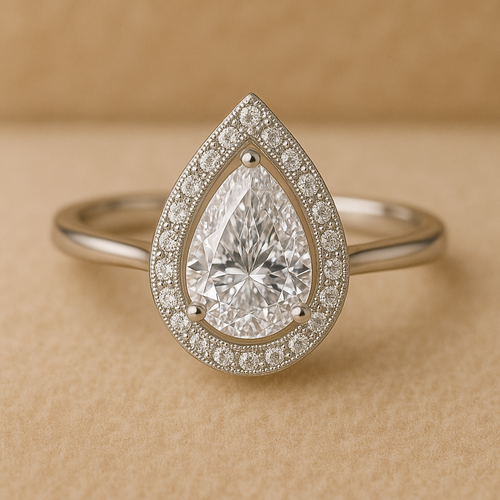 Bague Goutte de Grâce – Argent 925 & Zirconium