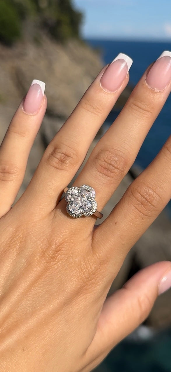 Bague Jardin de Lumière – Argent 925 & Zirconium